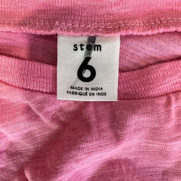 NWOT STEM‎ Pink Crew Neck Crop Top (6) - Picture 6 of 8